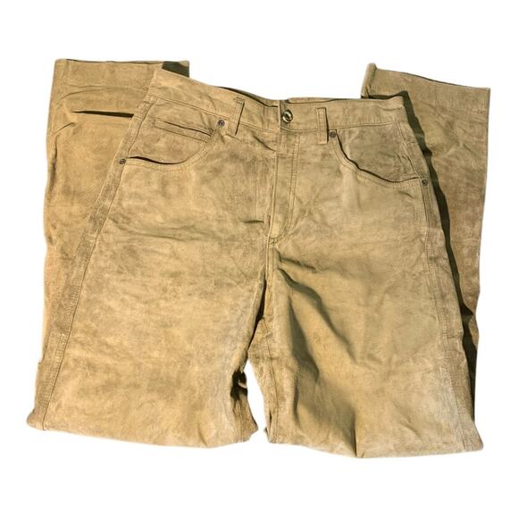 Lizwear by Liz Clairborne Leather Suede High Rise Pants 8 - Picture 3 of 4